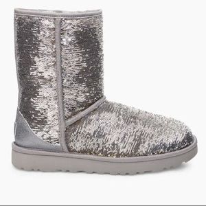 black and gold sequin boots